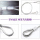 340 piece wire rope kit 304 stainless steel chicken heart ring collar double hole aluminum sleeve crimping ring 8-shaped rigging