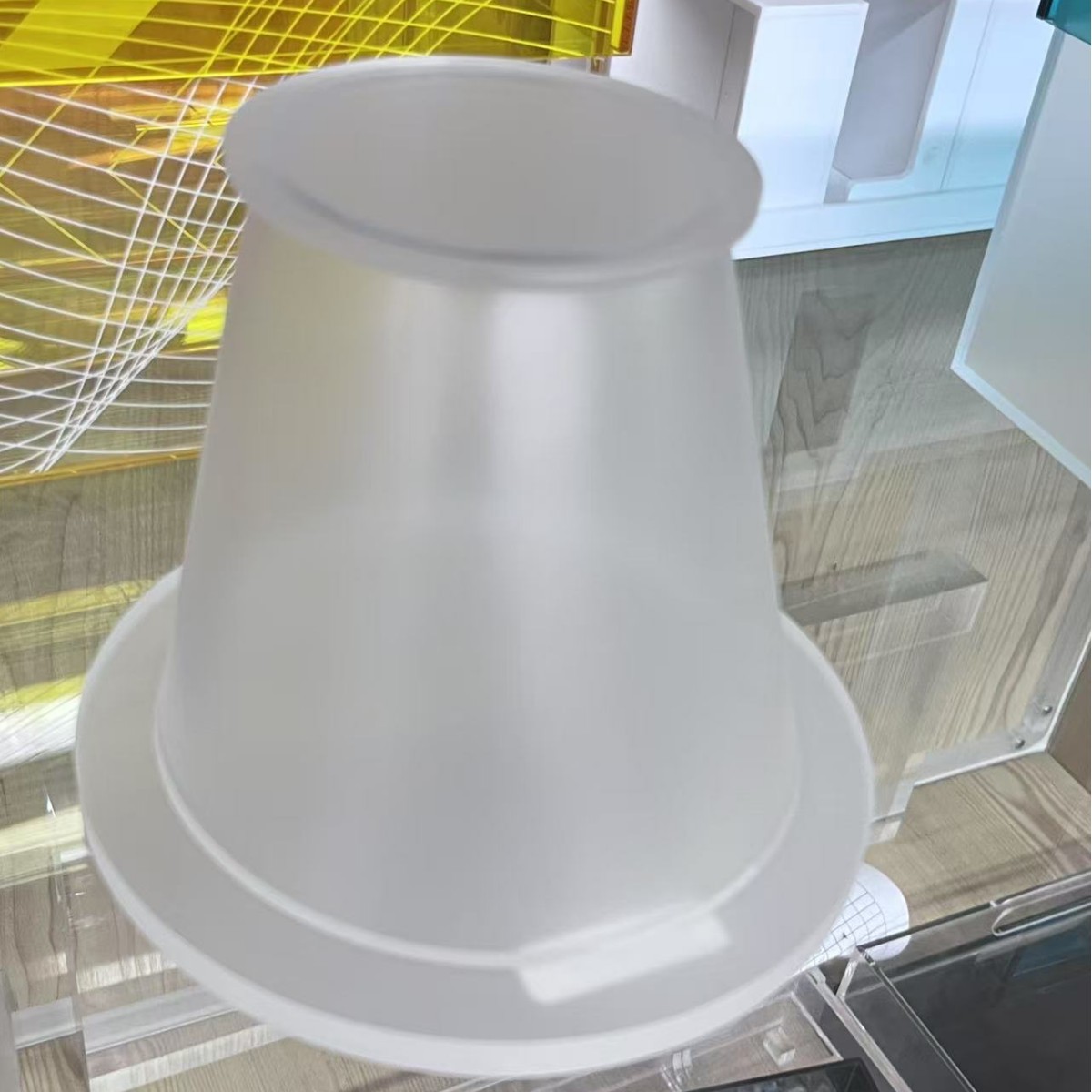 深圳厂家制作亚克力磨砂桶 垃圾箱 圆桶 有机玻璃