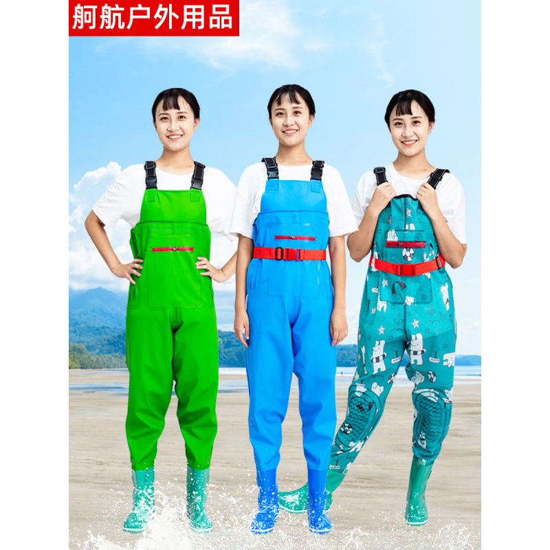 Pantalones de agua de mujer de cinturón, medio cuerpo, zapatos de lluvia de playa, pantalones de lluvia impermeables, ropa de nadar para niños.