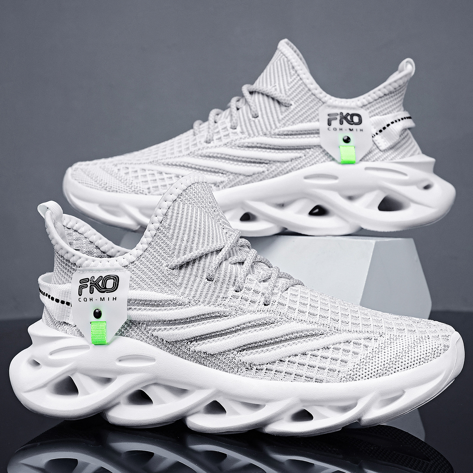 Zapatos de coco, zapatos casuales de tamaño grande transfronterizo, cuchillo, zapatos deportivos con suela de torsión, zapatos simples transpirables