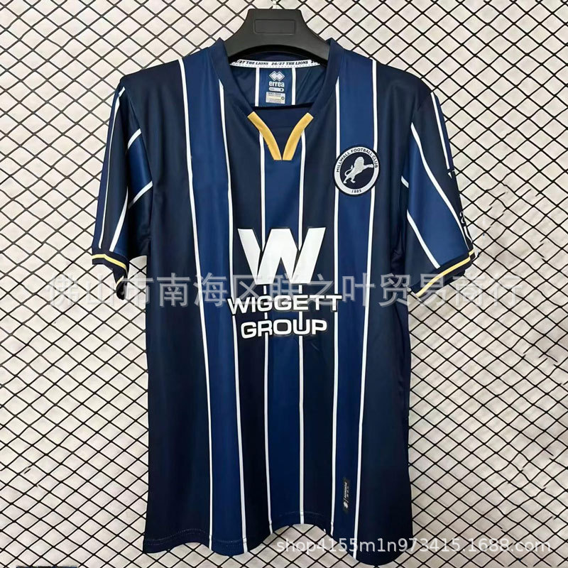26/27 New Model English Championship Millwall Home Jersey Short-Sleeved Sports Football Uniform Manufacturer Wholesale