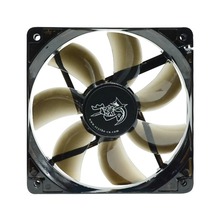 大镰刀赤兔马12cm1500转静音风扇4pin液压轴承智能温控机箱12025