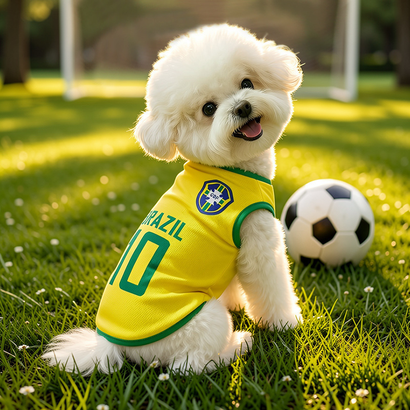 Summer World Cup Pet Jerseys for Multiple Teams, Mesh Breathable Thin Sports Clothes for Large, Medium and Small Dogs Wholesale Summer World Cup Pet Jerseys for Multiple Teams, Mesh Breathable Thin Sports Clothes for Large, Medium and Small Dogs Wholesale