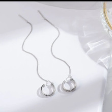 S925純銀C形耳線女韓版輕奢高級感個性冷淡風耳骨夾ins風時尚耳環