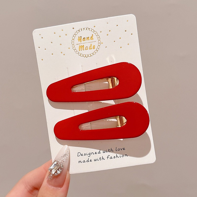 Horquilla de metal de alta calidad para otoño e invierno clip para flequillo en la frente femenina