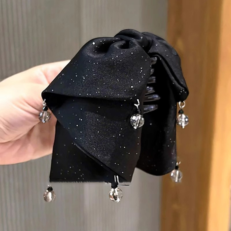 Hepburn sensación de alta calidad estrella brillante clip de cola de caballo para mujeres nuevo clip de arco de correa simple clip de moda tocado