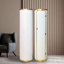 金边简约360度创意圆形旋转鞋柜多功能大容量鞋柜收纳柜家用