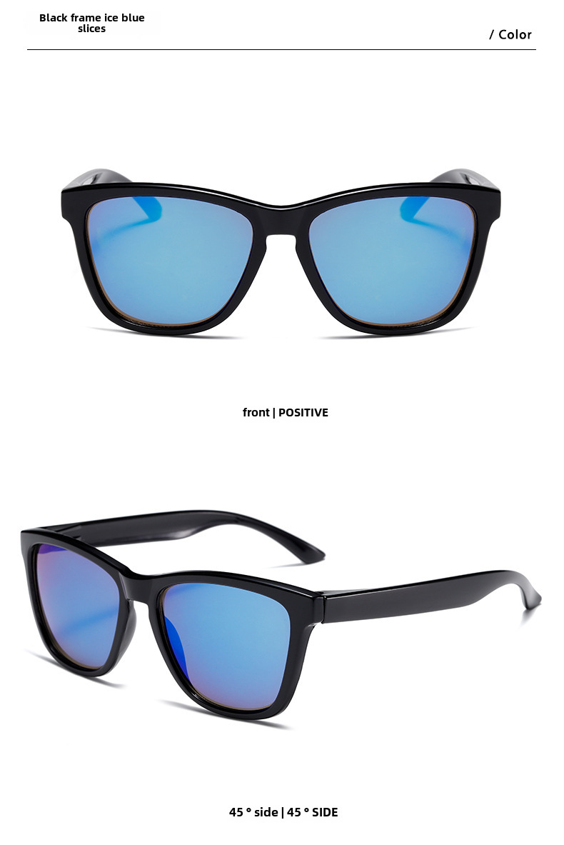 Lunettes de soleil classiques personnalisées à la mode de style coréen, lunettes de soleil concaves résistantes aux UV et au soleil, lunettes unies pour femmes_voghion.com