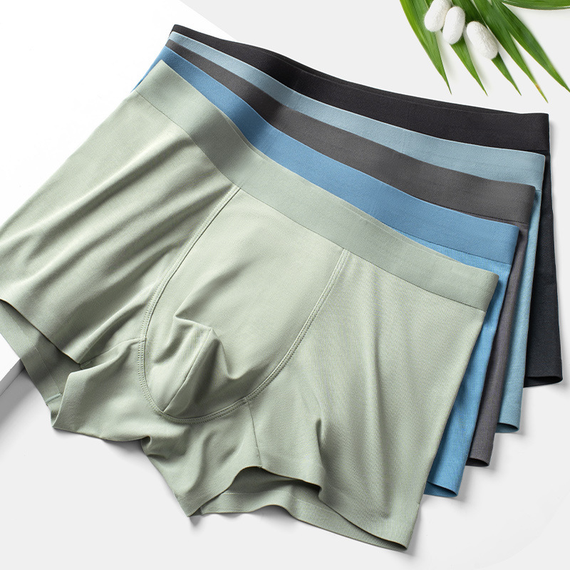 モーダルメンズパンツ男子四角夏無痕氷糸スポーツ7a抗菌平角パンツヘッド120本|undefined