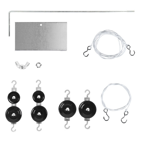 Pulley set and bracket teaching aids metal bracket fixed pulley single and double pulley junior high school physics and mechanics experimental equipment