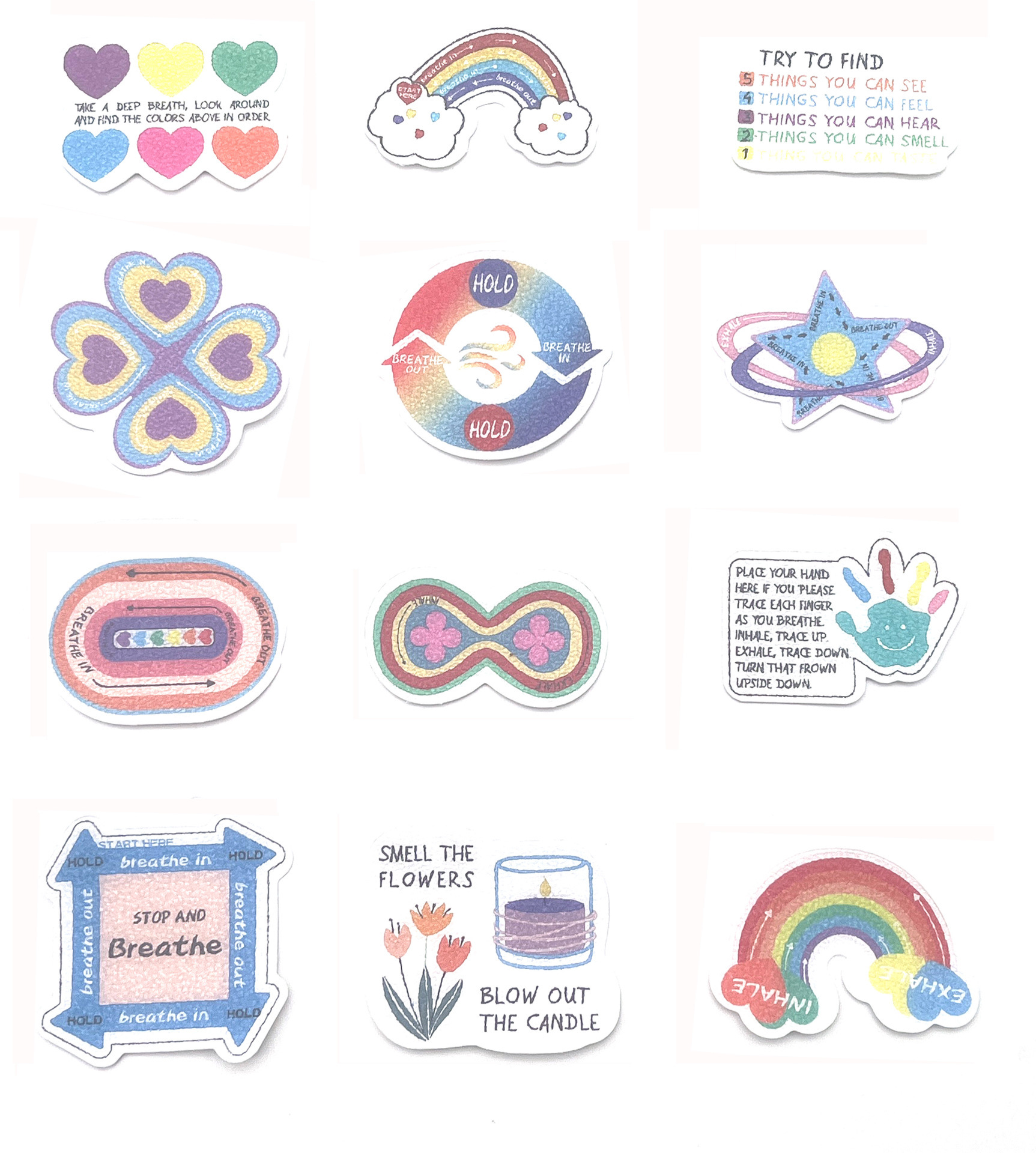 12 styles, 60 pieces in a set