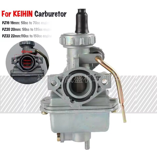 PZ16 PZ20 PZ22 carburetor is suitable for Keihin 50cc-135cc ATV…
