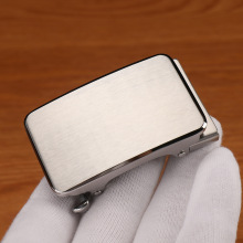 扳机款纯钢扣不锈钢自动扣头皮带头 光板商务男士腰带裤带头3.5cm