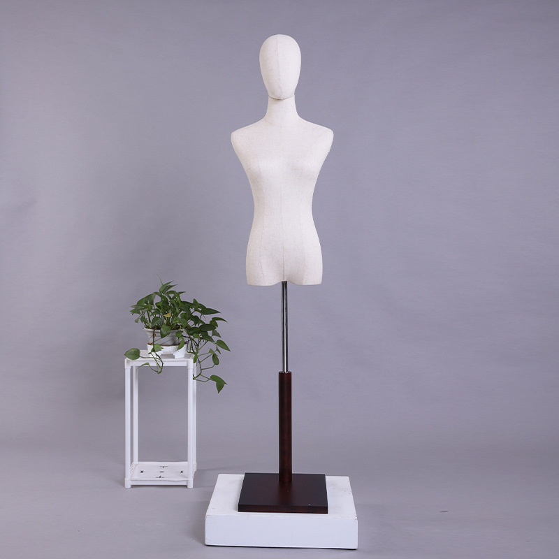 Maniquí Femenino de Medio Cuerpo Madera para Tienda de Ropa image 3