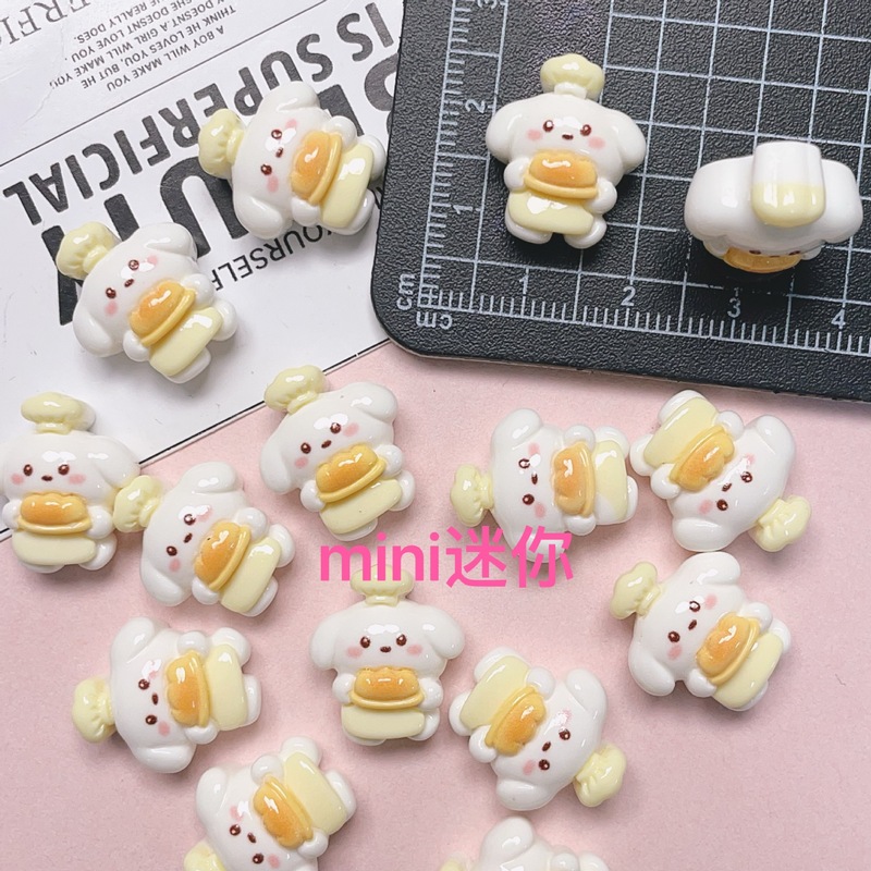 迷你萌趣小动物卡通美甲饰品diy发夹耳饰手工diy树指配件|undefined