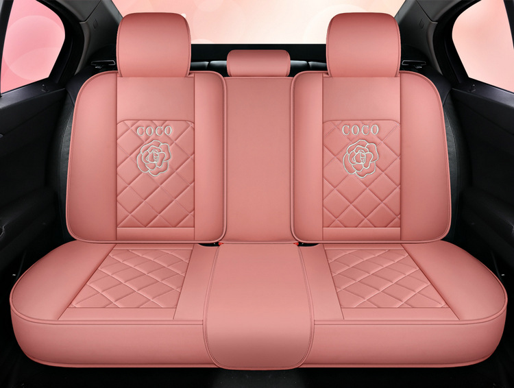 Factory Direct Sales Dropshipping All-Inclusive Leather Car Seat Cover Four-Season Universal Fully Surrounded Seat Cover Women's Seat Cushion