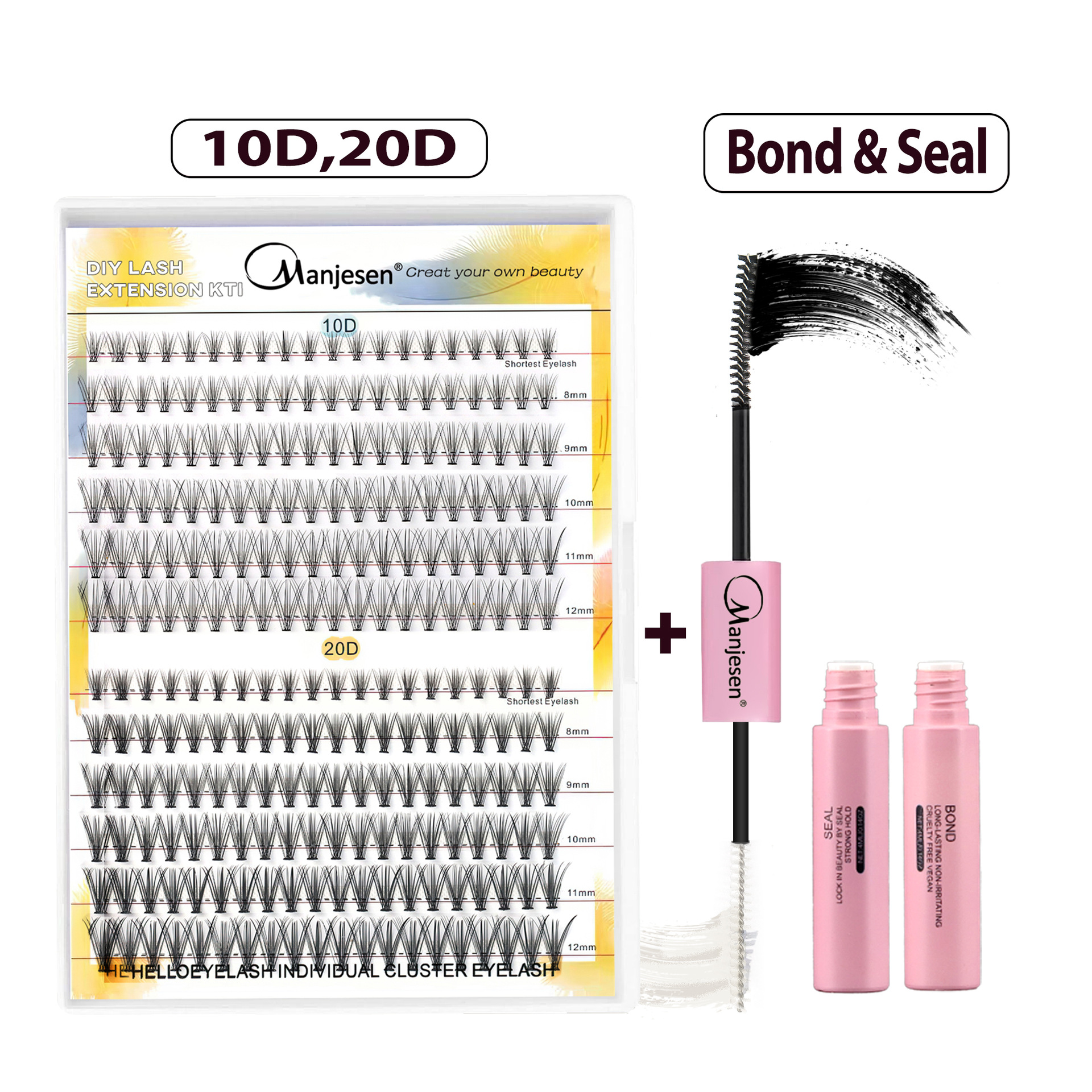 10D + 20D + (pegamento de doble cabeza)