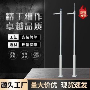 Factory Direct Supply for Community Park Surveillance Poles 2.25m 3.35m 4m Combination Surveillance Pole with Plum and Birch Lighting