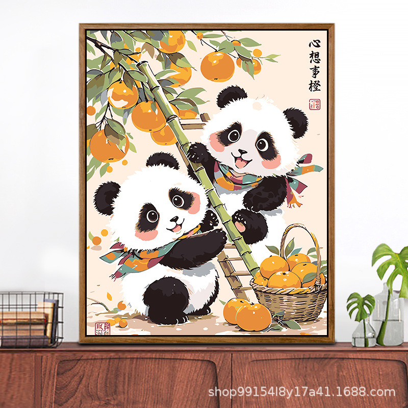 クロスボーダー diy デジタル油絵アマゾン AliExpress 卸売着色風景花絵画リビングルームの装飾絵画|undefined