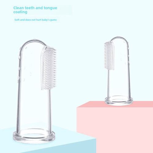 Baby Finger Toothbrush Silicone Thumb Toothbrush Full Silicone Breast Milk Toothbrush Infant Tongue Cleaner Brush Wholesale