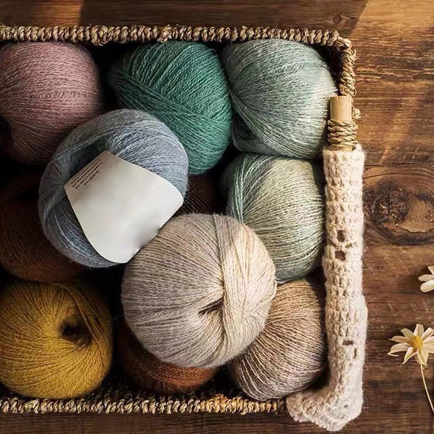 羊驼毛混纺纱毛线团手工diy钩针毛衣围巾帽子宝宝羊毛细线毛线团