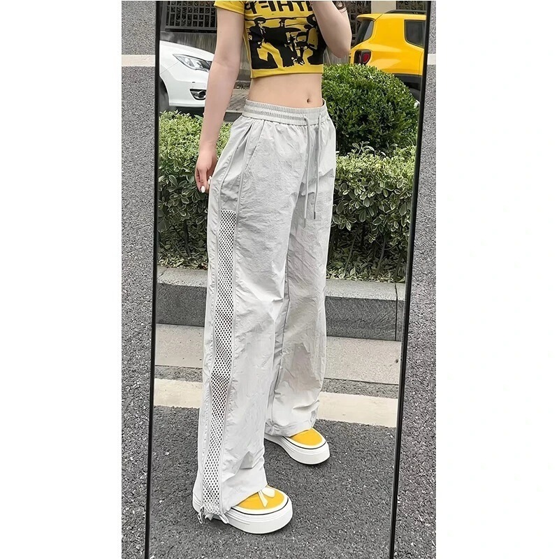 Zipper Design Mesh Breathable Sports Pants for Men, Spring and Summer Thin Quick-Dry Straight Loose Outdoor Casual Pants Zipper Design Mesh Breathable Sports Pants for Men, Spring and Summer Thin Quick-Dry Straight Loose Outdoor Casual Pants