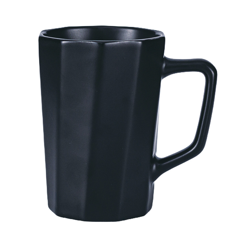 Transfronterizo de Amazon taza blanca taza de alto aspecto creativo Oficina taza de café pareja taza de agua Taza de cerámica