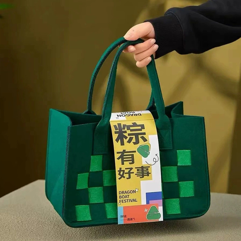 フェルトバッグカスタマイズされた小さな赤いブックトートバッグ大容量目立つバッグ企業ギフト広告インターネット有名人のハンドバッグ|undefined