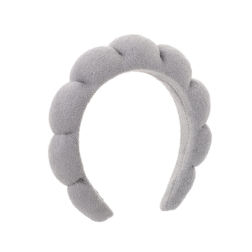 Diadema esponjosa de toalla estilo twist coreano para mujer, de alta gama, para elevar la coronilla, ideal para maquillaje, spa o lavado de cara. image 17