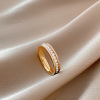 Tide, starry sky for beloved, ring, sophisticated fashionable design zirconium, on index finger