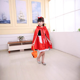 Красная шапочка, детский наряд маленькой принцессы, костюм, xэллоуин, косплей