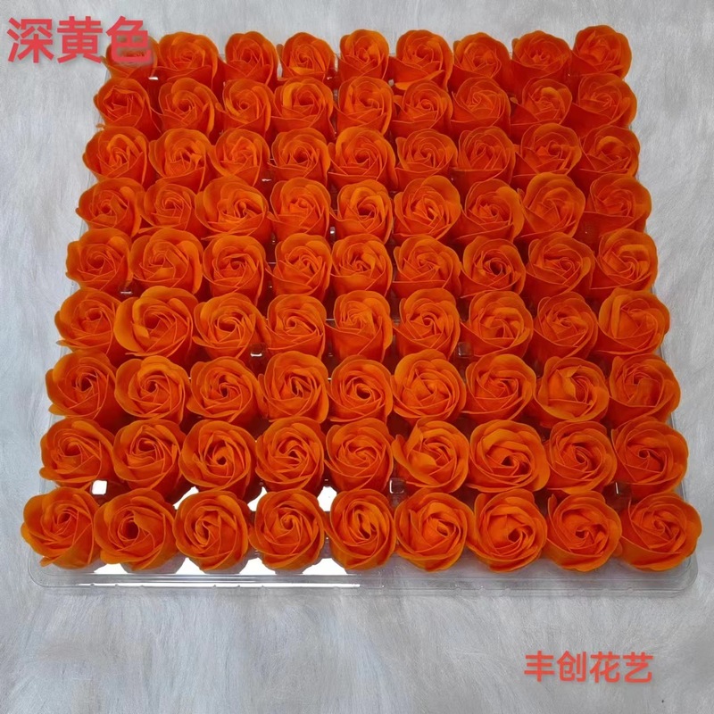 源メーカーの卸売りは、ベースのない三層の石けん花の花の頭を厚くして、石けん花のバラの花の頭をシミュレートします|undefined