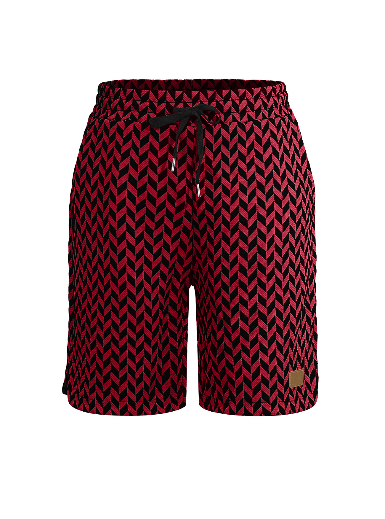 Estación independiente transfronteriza hombre Jacquard estampado de cintura media TK deportivo casual suelto respirable elástico cinco pantalones cortos
