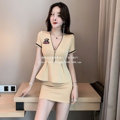 お腹をカバーする技術者作業服、痩身客室乗務員制服、女性スリムフットマッサージ、サウナヘルスセンター、入浴作業服