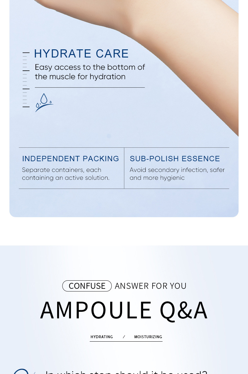 SADOER hyaluronic acid moisturizing ampoule essence cross-border export factory direct sales