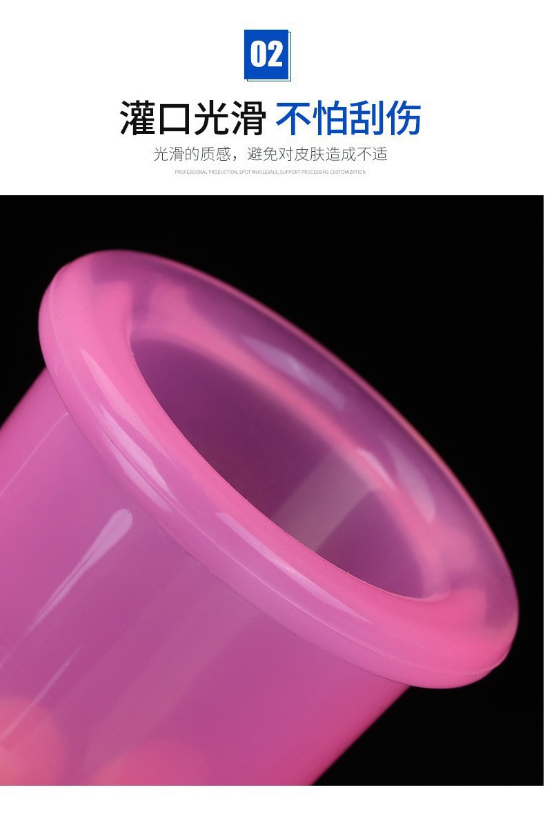 Silicone Cupping Therapy Set 4 Piece Vacuum Massage Cups for Home Body Care Fitness Recovery quality and texture