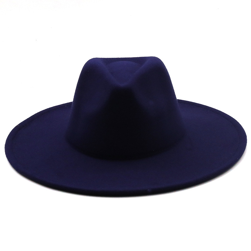 Retro Brim Big Brim Autumn And Winter Wool Top Hat display picture 16
