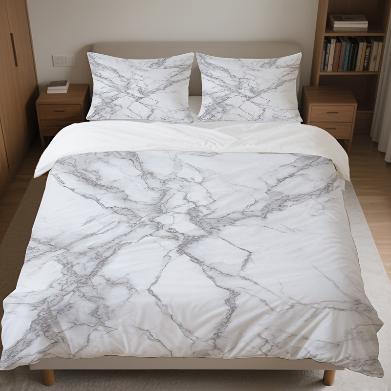 Transfronterizo tibetano azul oro mármol textura suave molienda impresión digital kit de colcha de tela se puede diseñar