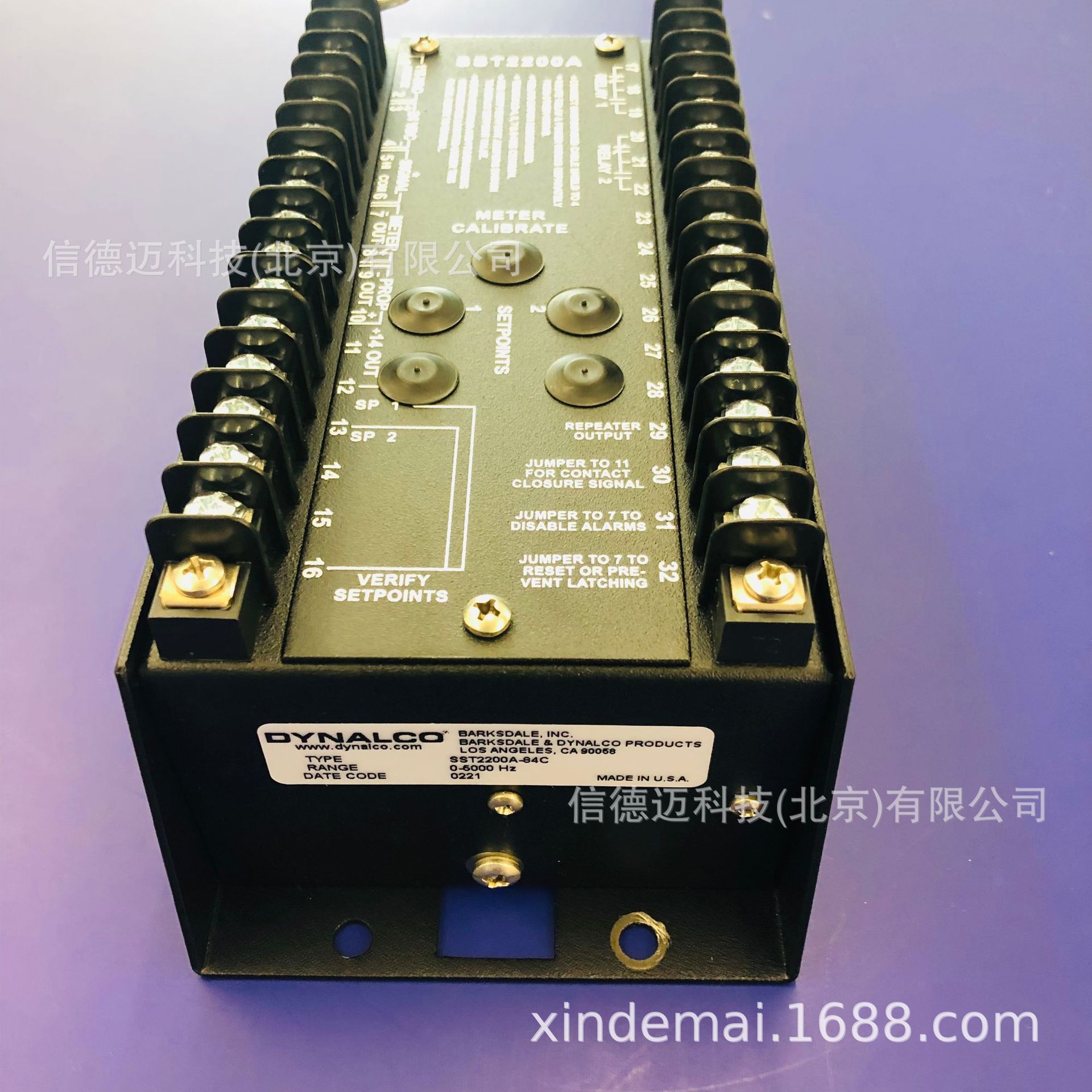 信德迈公司代理DYNALCO速度变送器SST-2200A