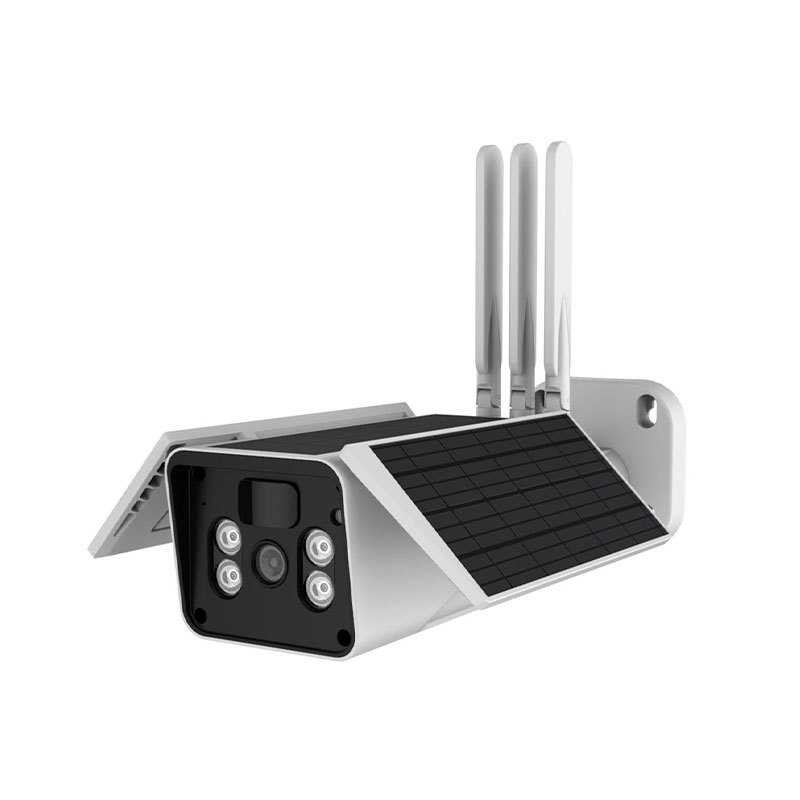 Alarma PIR al aire libre 4GWiFi cámara solar de baja potencia de visión nocturna bidireccional intercomunicación remota cámara de monitoreo