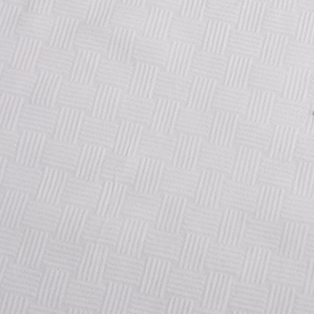 草席纹水刺无纺布厂家供应优质无纺水刺衬平纹无纺布全涤纶带胶衬