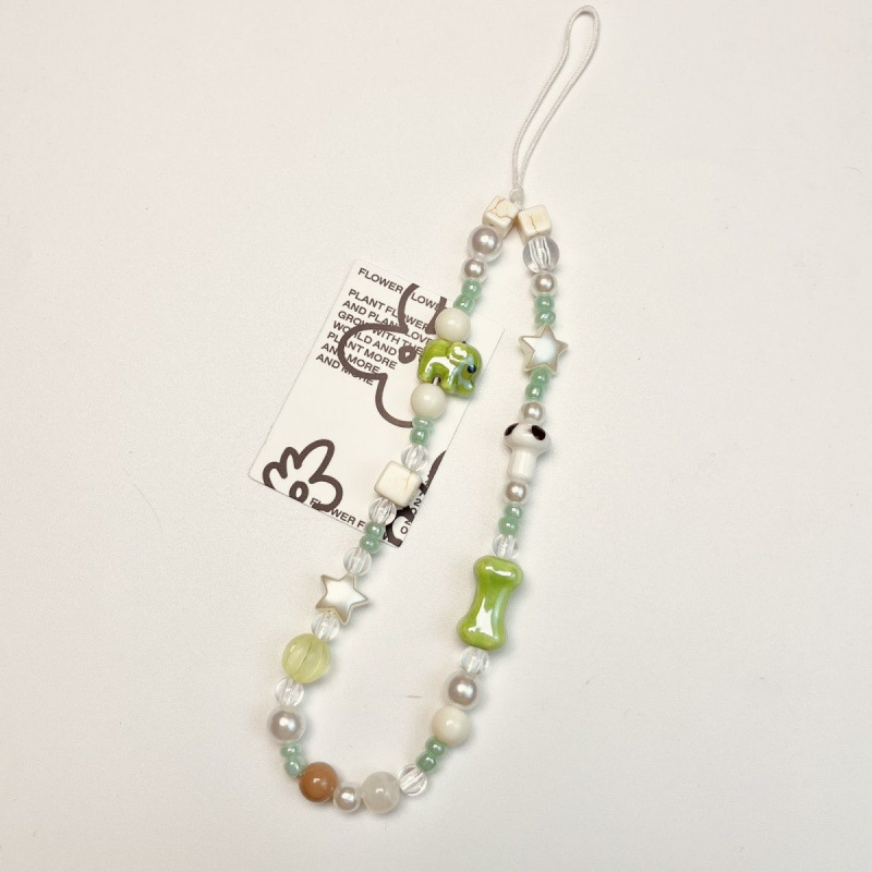 Summer Fresh Green Elephant Ccd Camera Hand Strap DIY Handmade Beaded Polaroid Lanyard Mobile Phone Case Pendant Summer Fresh Green Elephant Ccd Camera Hand Strap DIY Handmade Beaded Polaroid Lanyard Mobile Phone Case Pendant