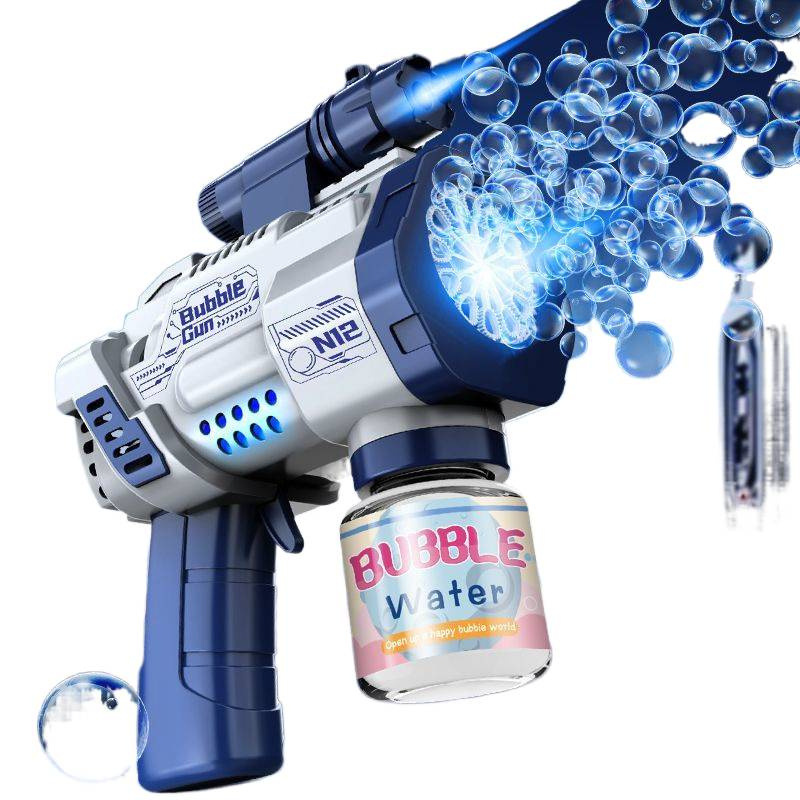 La nueva pistola de burbujas automática eléctrica Gatlin de celebridades de Internet no tiene fugas, máquina de soplado de burbujas de mano para niños, juguete para niñas