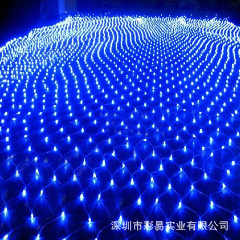 Transfronterizo luz neta LED intermitente luz de la secuencia de luz baja tensión 24V Solar al aire libre pesca neta luz césped vacaciones luz decorativa