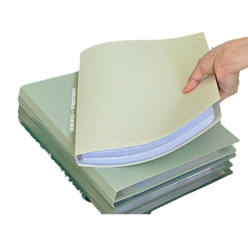 Carpeta de gradiente de gran capacidad de papel de examen de estudiantes carpeta A4 de alto valor de visualización de papelería de estudiantes