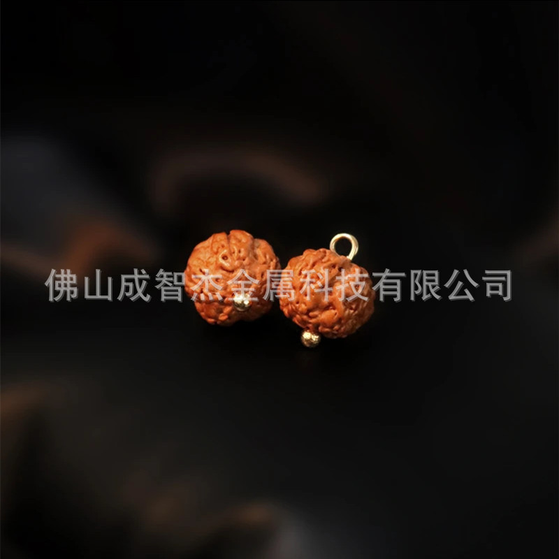 菩提莲花小金刚钮扣 天然果壳佛系禅意服饰文艺饰品 福慧双增