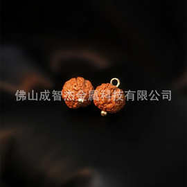 菩提莲花小金刚钮扣 天然果壳佛系禅意服饰文艺饰品 福慧双增