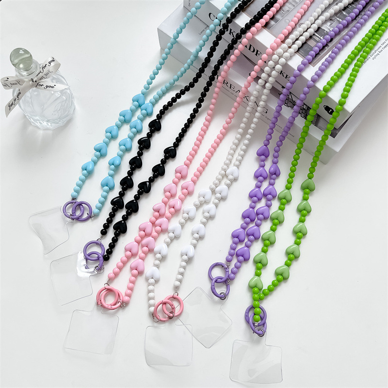New bracelet high sense mobile phone accessories mobile phone chain long beaded pendant handmade diy bracelet women wholesale