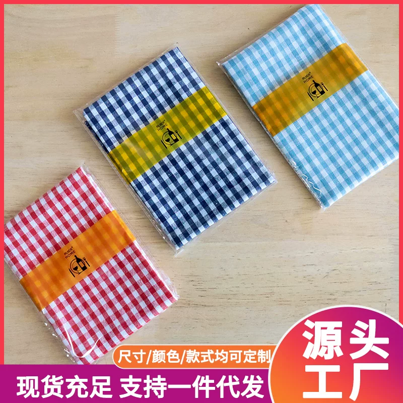 All-American style linen napkin and placemat, 100% cotton jacquard tea towel, dining mat, supports cross-border labeling and drop shipping
