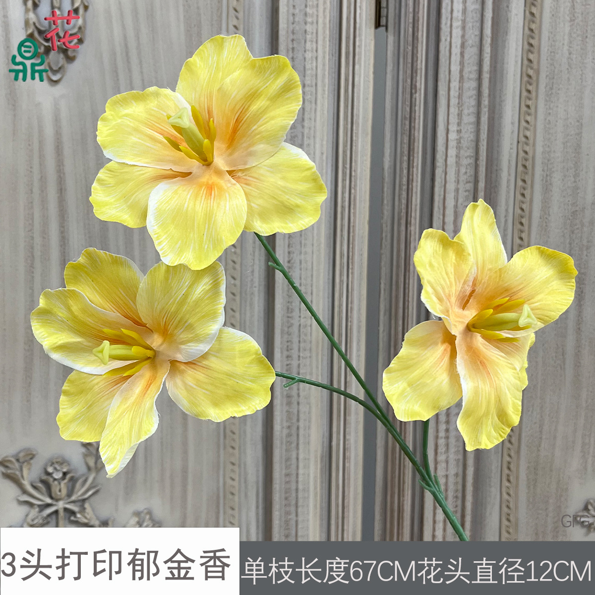 3헤드 프린팅 튤립 GFG 옐로우